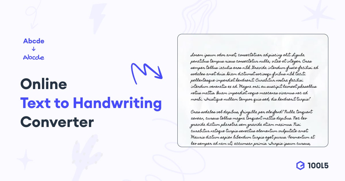 Text to Handwriting Converter Online | 10015 Tools