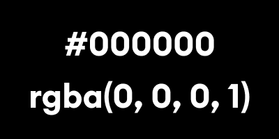 Same Color Both in HEX and RGBA Color Format