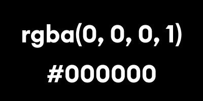 Same Color Both in RGBA and HEX Color Format